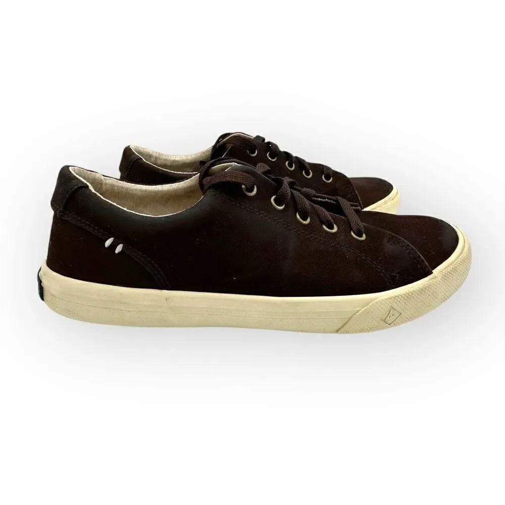 Sperry Kids Striper II LTT Top Sider Lace Up Sneaker Shoes Brown Size 2M